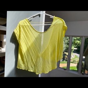 Free People Cropped Top with Open Back